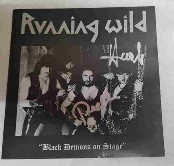 BLACK DEMONS ON STAGE THE EARLY YEARS 1976-1985, HAND SIGNED BY HASCHE & PREACHER