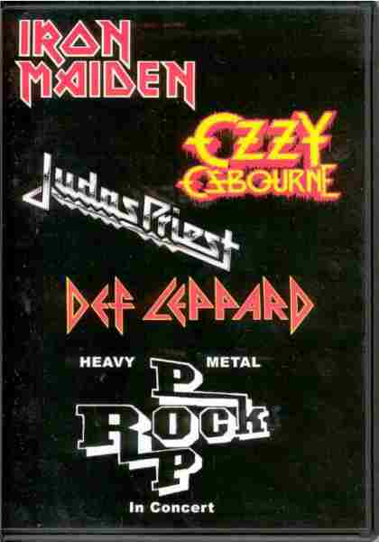 HEAVY METAL ROCK POP - IRON MAIDEN, JUDAS PRIEST, OZZY OSBOURNE AND DEF LEPPARD - IN CONCERT