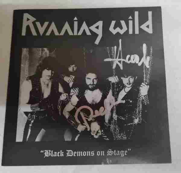 BLACK DEMONS ON STAGE THE EARLY YEARS 1976-1985, HAND SIGNED BY HASCHE &amp; PREACHER