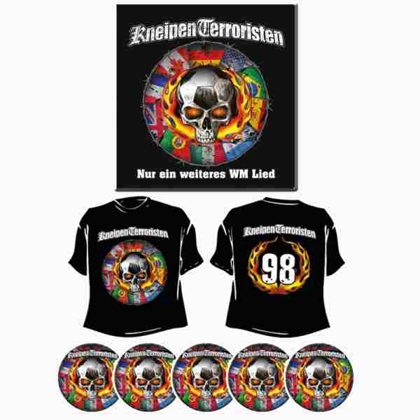NUR EIN WEITERES WM LIED - LIMITIERTE CD + T-SHIRT + 5 STICKER SET