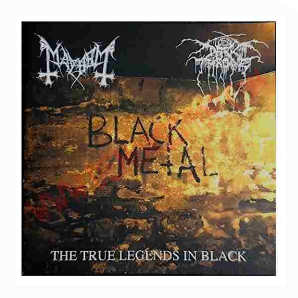 MAYHEM / DARKTHRONE SPLIT CD THE TRUE LEGENDS IN BLACK